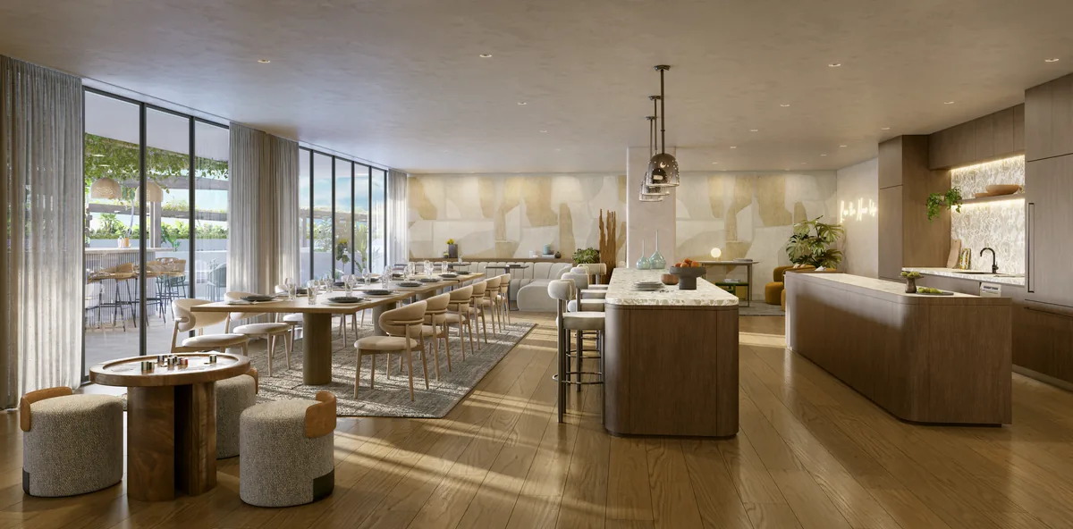 Residents’ lounge and dining space