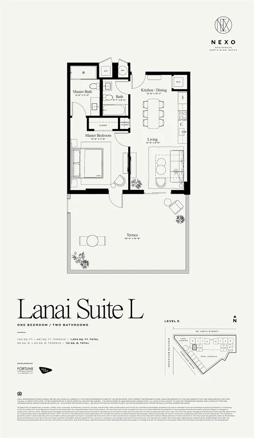 Original floor plan · Lanai suite L