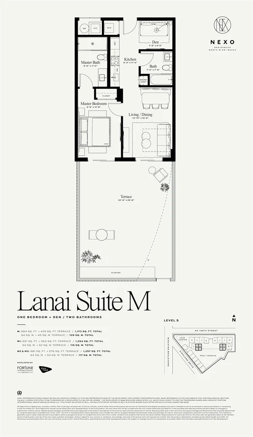 Original floor plan · Lanai suite M