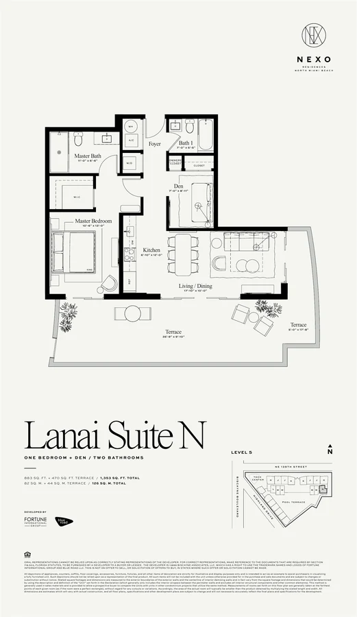 Original floor plan · Lanai suite N