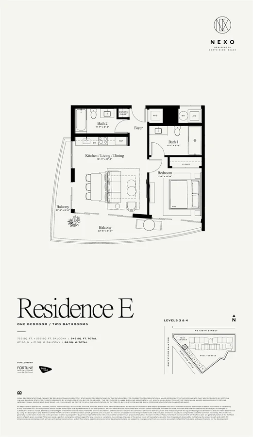 Original floor plan · Residence E