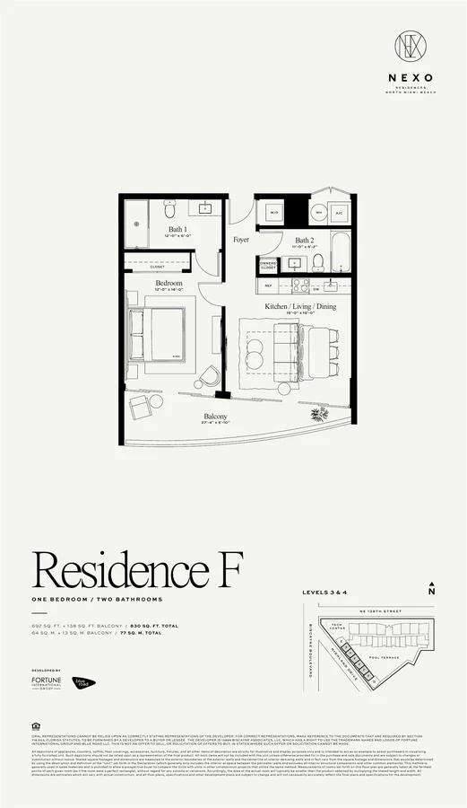 Original floor plan · Residence F