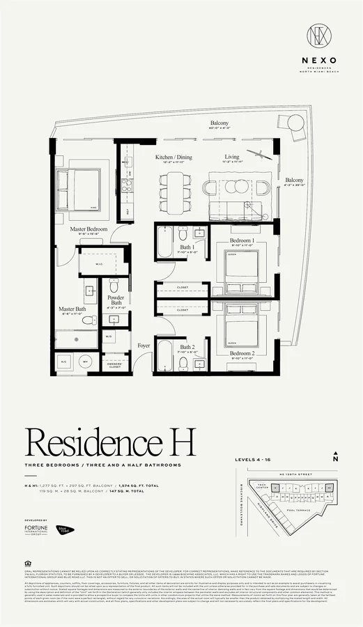 Original floor plan · Residence H