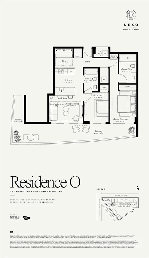 Original floor plan · Residence O