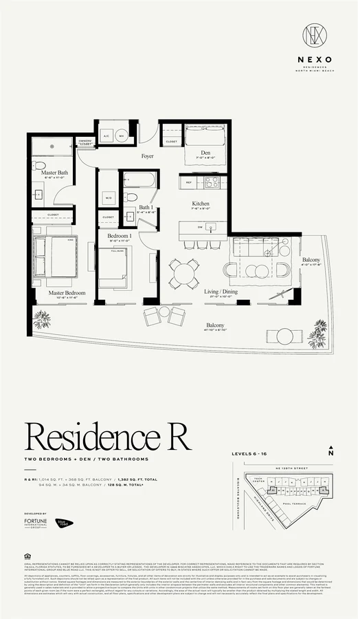 Original floor plan · Residence R