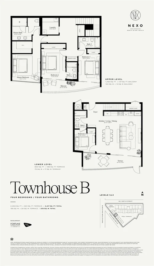 Original floor plan · Townhome B